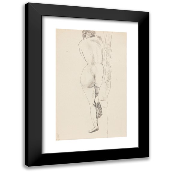 Adolf Sternschuss 11x14 Black Modern Framed Museum Art Print Titled - Act of a Lying Woman (1908)