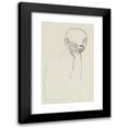 thumbnail image 1 of Adolf Sternschuss 11x14 Black Modern Framed Museum Art Print Titled - Bust of a Man Supporting His Face (Sketch) (1909), 1 of 5
