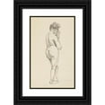 thumbnail image 1 of Adolf Sternschuss 11x14 Black Ornate Wood Framed Double Matted Museum Art Print Titled: Act of Standing Woman with Raised Hands (1908), 1 of 5