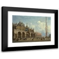 thumbnail image 1 of Adolf Sukkert 18x14 Black Modern Framed Museum Art Print Titled - St Mark's Square, Venice, 1 of 5