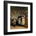 thumbnail image 1 of Adolf Von Becker 14x18 Black Modern Framed Museum Art Print Titled - Something for the Cat (1882), 1 of 5