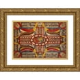 thumbnail image 1 of Adolf Wölfli 14x11 Gold Ornate Wood Frame and Double Matted Museum Art Print Titled - The Wili - See - Zohrn - Forest, in America and Krohn - Princess, Wiegalinda, from Waldau - Feld, - Skt., 1 of 4