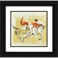 thumbnail image 1 of Adolf Wölfli 16x15 Black Ornate Wood Framed Double Matted Museum Art Print Titled - In Five Variator, My Little, the Affrika - Travelers, Skt. Adolf II., Wolfli (1922), 1 of 5