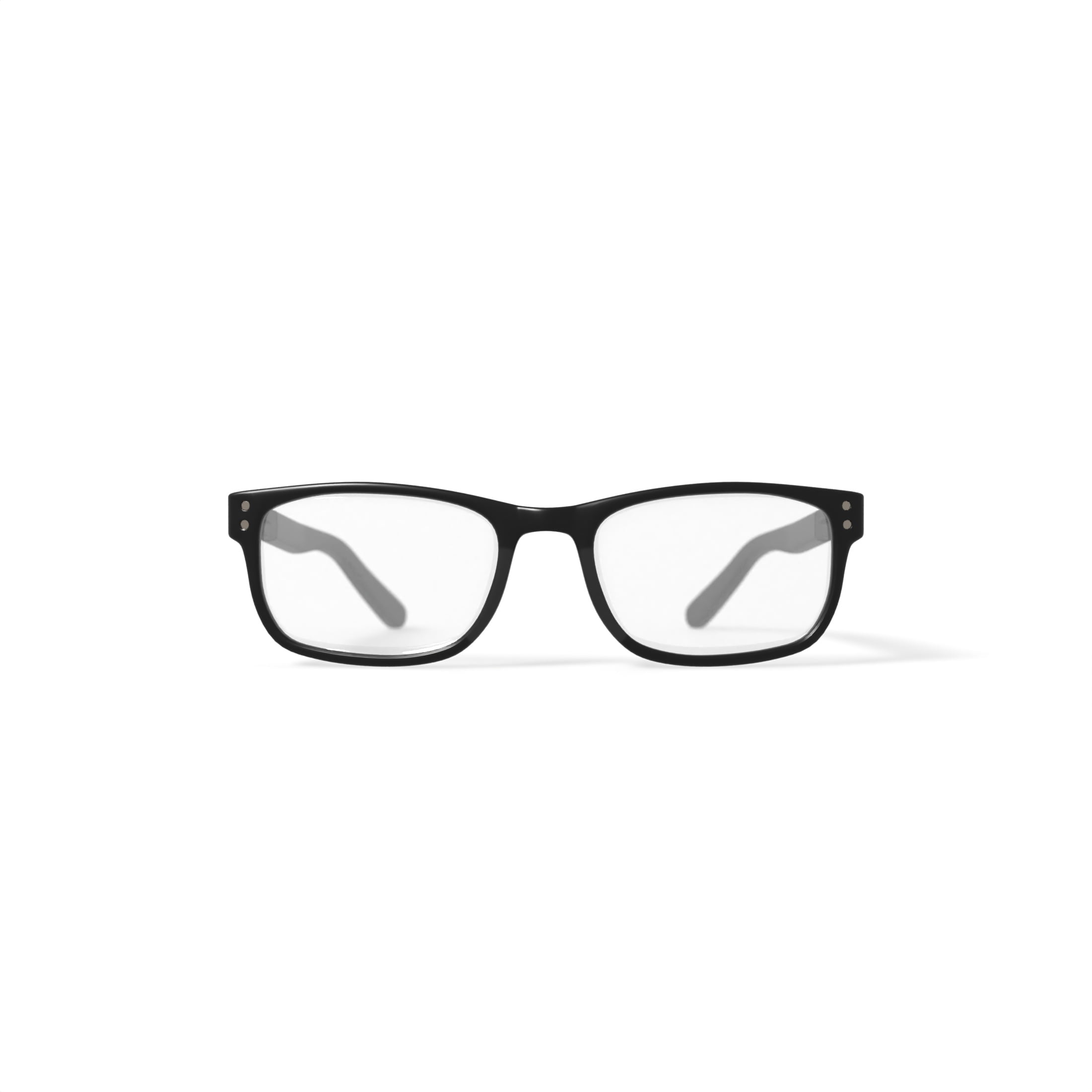 Adolfo Youth Breakaway Square Prescription Eyeglasses with Case, Black