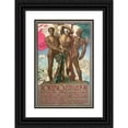 thumbnail image 1 of Adolfo De Carolis 13x18 Black Ornate Wood Framed Double Matted Museum Art Print Titled - Turin, 1911 (1911), 1 of 5