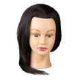 thumbnail image 1 of Adolfo Design Mannequin Head with 100% Human Hair, 22 Inches Long, Dark Brown Shade, 1 of 4