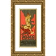 thumbnail image 1 of Adolfo Hohenstein 10x18 Gold Ornate Wood Frame and Double Matted Museum Art Print Titled - Tosca (1899), 1 of 4