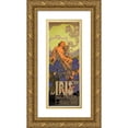 thumbnail image 1 of Adolfo Hohenstein 8x14 Gold Ornate Wood Frame and Double Matted Museum Art Print Titled - Iris, Music by P.Mascagni (1898), 1 of 4