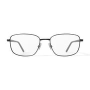 Adolfo Mens Corporal Square Prescription Eyeglasses with Case, Gunmetal