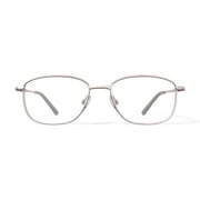 Adolfo Mens Colonel Square Prescription Eyeglasses with Case, Gold
