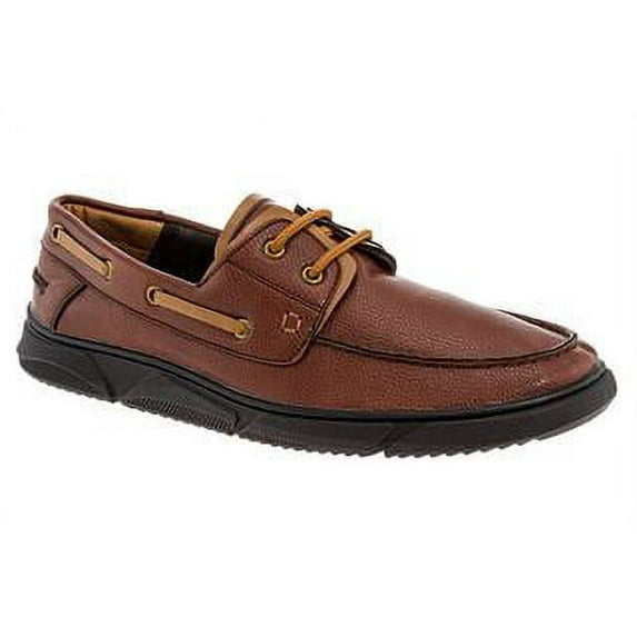 Adolfo Stanley Men's Casual Moc-Toe Loafer -Comfortable Slip-On Boat Shoes-Brown -Size 9