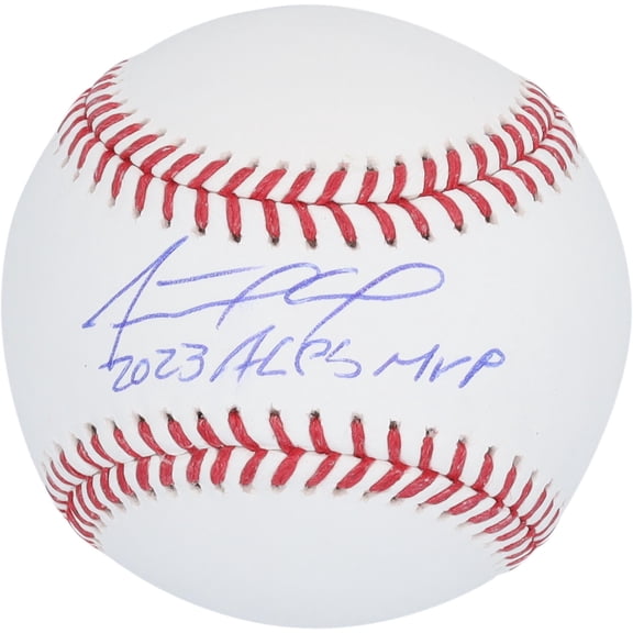 Adolis Garcia Texas Rangers Autographed Baseball with "2023 ALCS MVP" Inscription - Fanatics Authentic Certified
