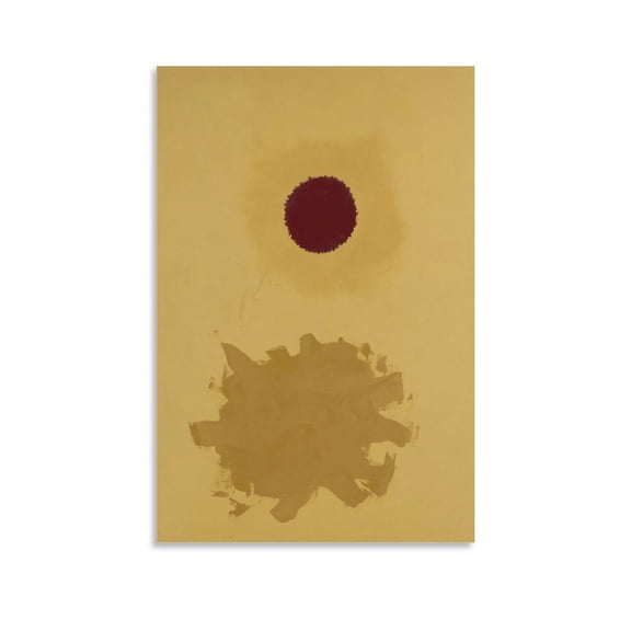 Adolph Gottlieb Ochre And Gold High-Definition Giclee Art Print Canvas Poster Wall Art Picture Prints Hanging Photo Gift Decor Home Posters Artworks 12x18inch(30x45cm)