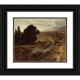 thumbnail image 1 of Adolph Menzel 23x20 Black Ornate Framed Double Matted Museum Art Print Titled: The Berlin-Potsdam Railway (1847), 1 of 5