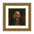 thumbnail image 1 of Adolph Tidemand 12x12 Gold Ornate Wood Frame and Double Matted Museum Art Print Titled - Portrait Study of the Farmer Jan Sandve (1871), 1 of 4