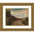 thumbnail image 1 of Adolph Tidemand 14x12 Gold Ornate Wood Frame and Double Matted Museum Art Print Titled - Country Road (1844), 1 of 4