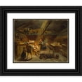 thumbnail image 1 of Adolph Tidemand 24x20 Black Ornate Framed Double Matted Museum Art Print Titled: A Boy Bringing Home a Sick Lamb (1864), 1 of 5