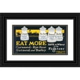 thumbnail image 1 of Adolph Treidler 14x9 Black Ornate Wood Framed Double Matted Museum Art Print Titled: Eat More Cornmeal, Rye Flour, Oatmeal, and Barley-Save the Wheat for the Fighters (1917), 1 of 5