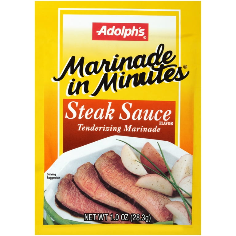 Adolph's Marinade In Minutes Steak Meat Marinade, oz