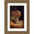 thumbnail image 1 of Adolphe Joseph Thomas Monticelli 2x Matted 20x24 Gold Ornate Framed Art Print 'Flowers in a Vase', 1 of 2