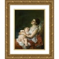 thumbnail image 1 of Adolphe Jourdan 19x24 Gold Ornate Framed and Double Matted Museum Art Print Titled - A Mother's Embrace, 1 of 4