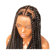 Adomac Hair Braided Wig 048 - synthetic Braided Wig Style with Easy Styling & Comfortable Style