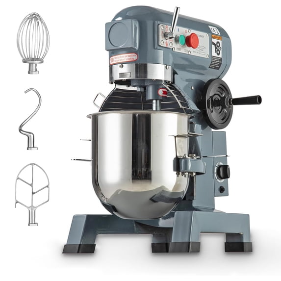 Adoolla 20-Quart Commercial Stand Mixer with Stainless Steel Bowl, Dough Hook, Beater and Whisk