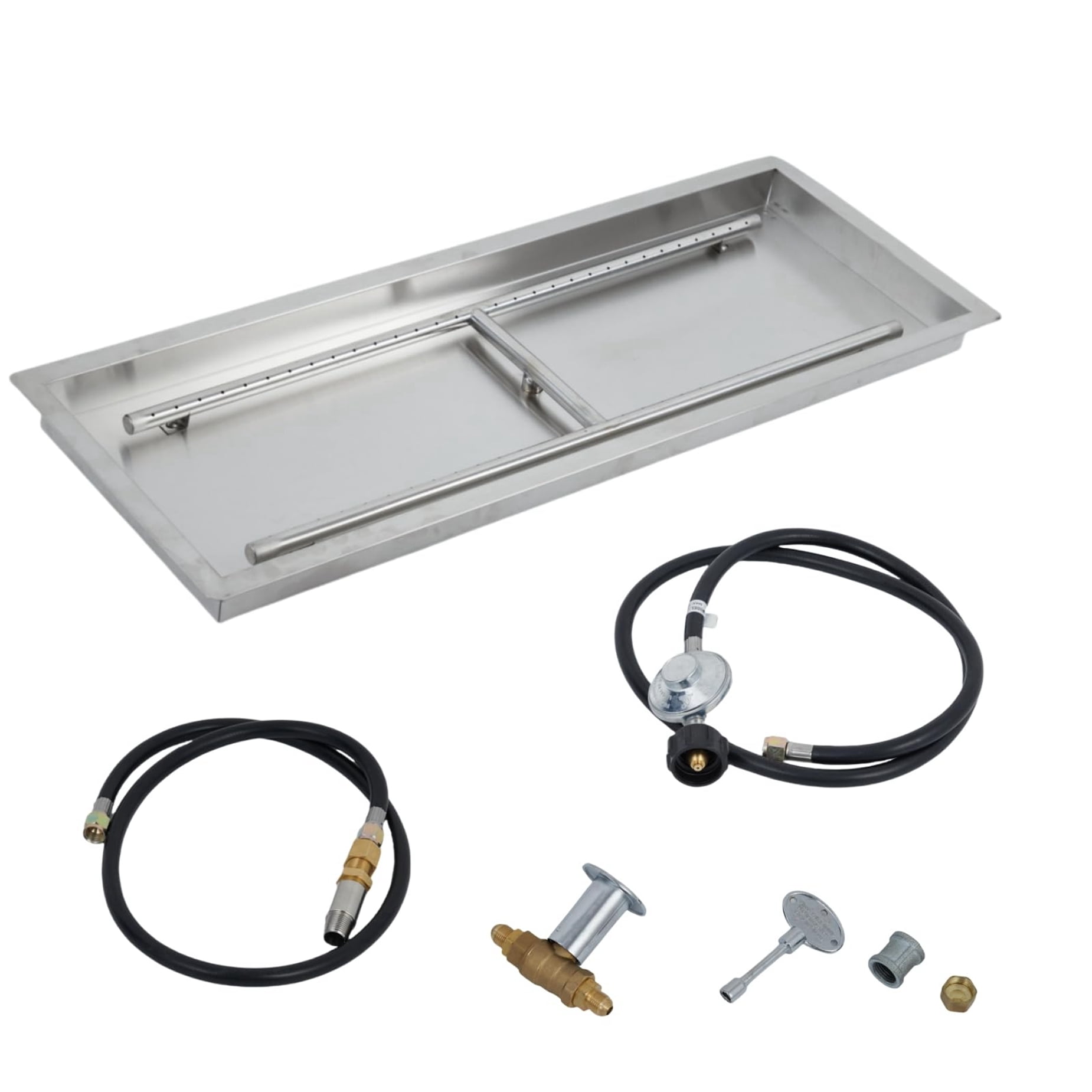 Fire Pit Riser Adoolla Drop-in Fire Pit Kit, 24