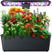 Adoolla Indoor Herb Garden Kit, 12 Pods Hydroponics Growing System with 36W Grow Light, up to 23"