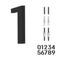 thumbnail image 1 of Adoorn 6 Inch, House Numbers, Weather-Resistant, Modern Address Numbers for House, Apartment, and Building, Aluminum, Number 1 - Black, 1 of 9