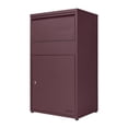 thumbnail image 1 of Adoorn Package Delivery Boxes for Outside, Large 36 x 20.5 x 15 (HxWxD) Security Package Box, Free Standing Anti-Theft Parcel Drop Box - Malbec, 1 of 9