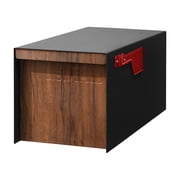 Adoorn Post Mailbox No Lock | Walnut