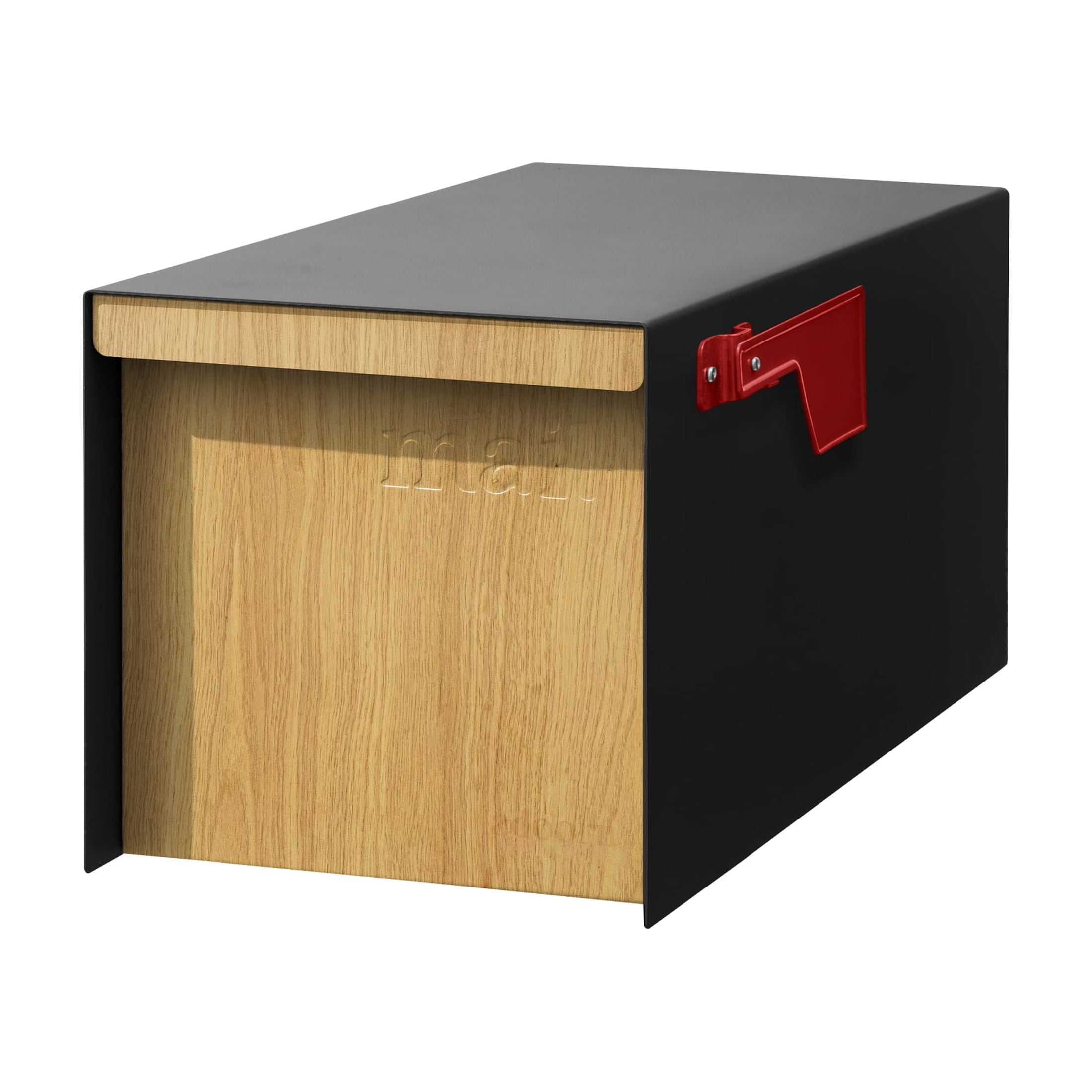 Adoorn Post Mount Mailbox | White Oak