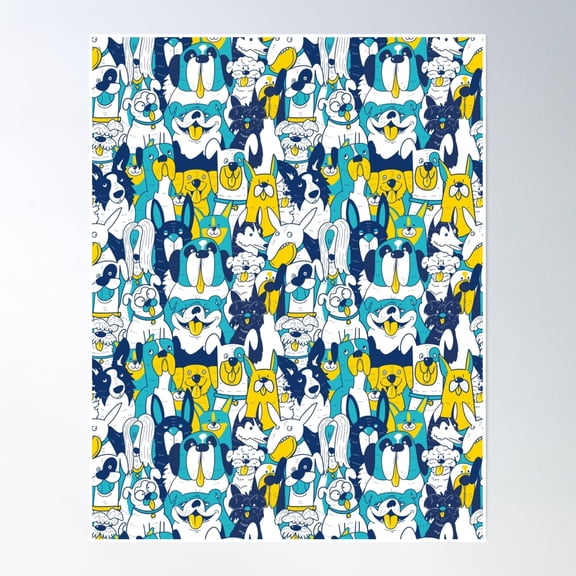 Adopt A Dog Poster Wall Art, Modern Wall Decor, 24x36 UNFRAMED