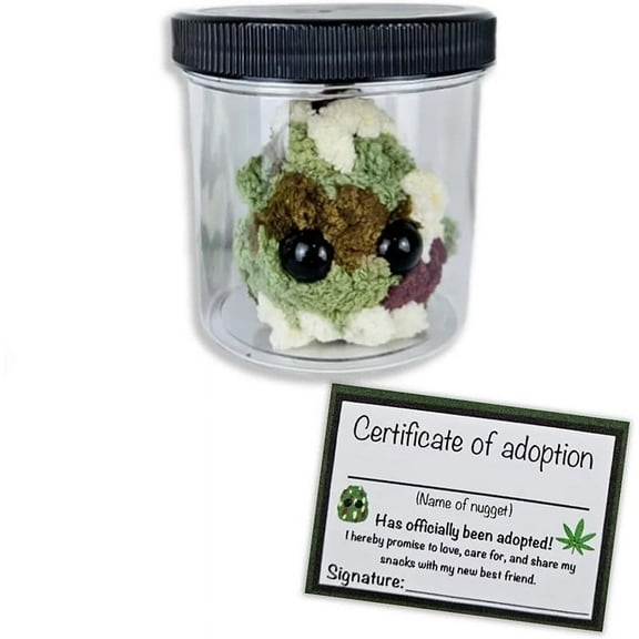 Adopt A Leaf Nugget Plushie Little Leaf Nugget Plushie With Encouragement Cards