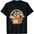thumbnail image 1 of Adopt A Street Cat Shirt Funny Opossum Raccoon Skunk Vintage T-Shirt, 1 of 5