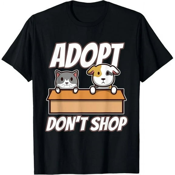 Adopt Don'T Shop T-Shirt Unisex S-5XL Hot Trending Shirt, Vintage Birthday Gift