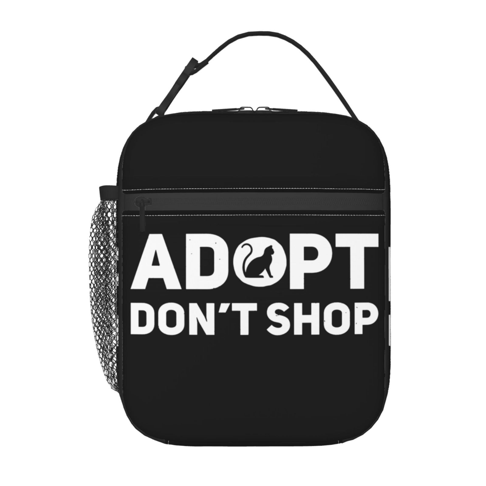 Adopt Don't Shop Animal Rescue Lunch Bag Insulated Lunch Box for Women