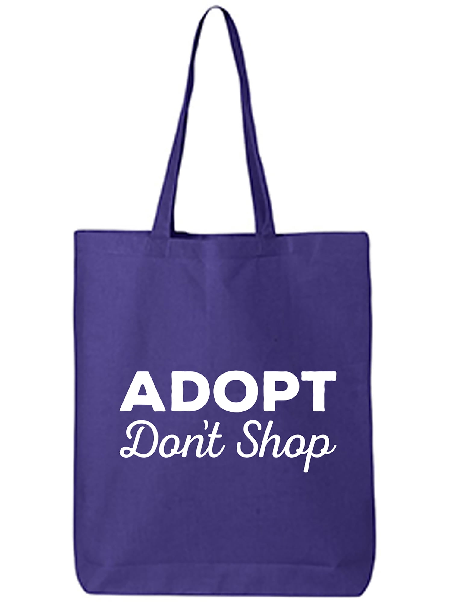 Adopt Don't Shop Canvas Tote Bag Adopt Don't Shop Canvas Tote Bag