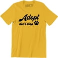 thumbnail image 1 of Adopt Don't Shop Rescue Animals Cat and Dog T-Shirt, 1 of 4