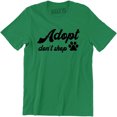thumbnail image 1 of Adopt Don't Shop Rescue Animals Cat and Dog T-Shirt, 1 of 4