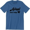 thumbnail image 1 of Adopt Don't Shop Rescue Animals Cat and Dog T-Shirt, 1 of 4