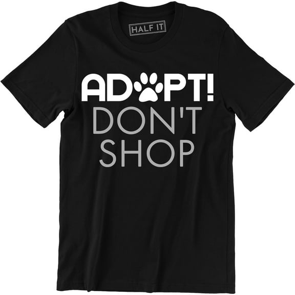 Adopt Don't Shop Rescue Gift Idea Animals Men's Cat and Dog T-Shirt