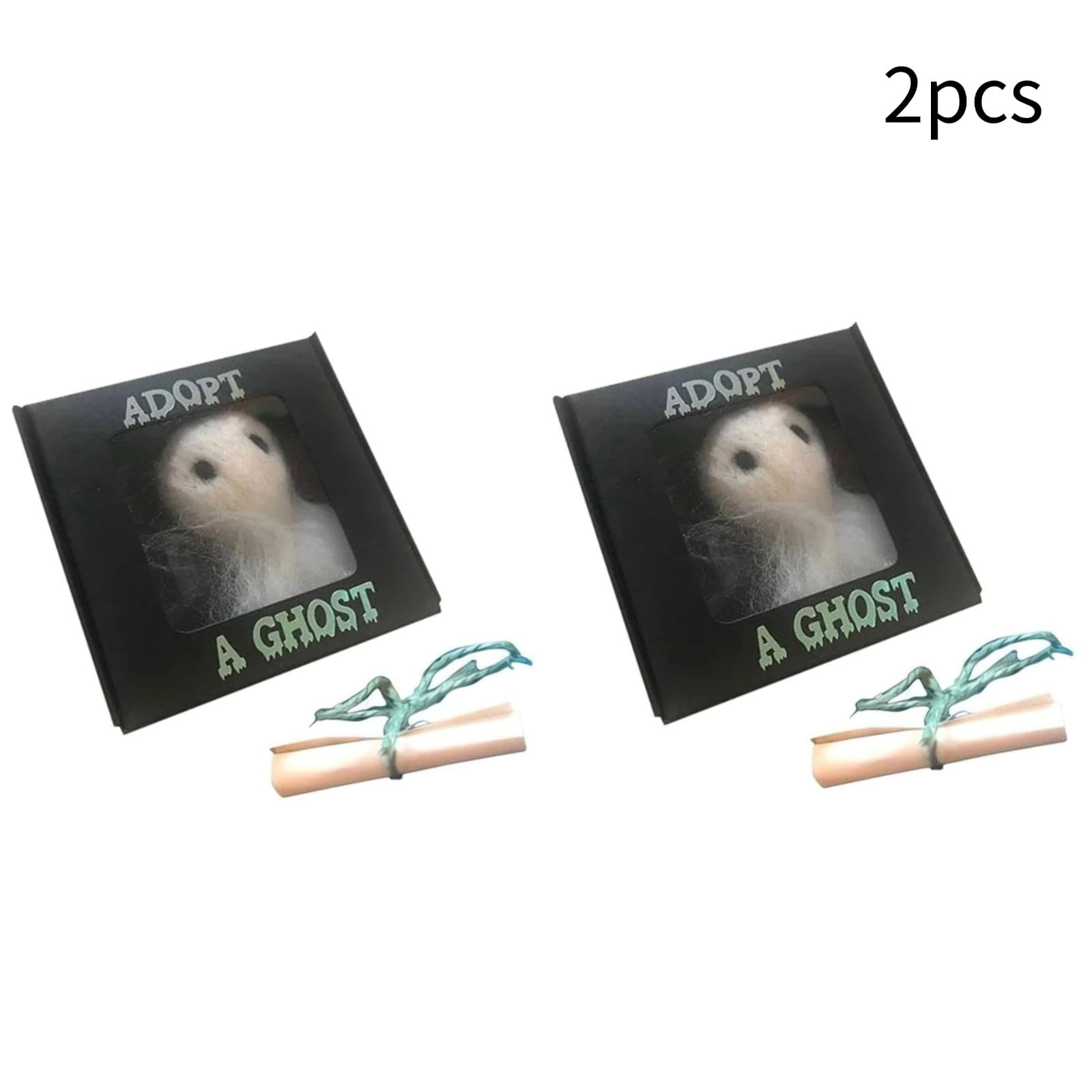 Adopt A Ghost Necklace & Earrings Set - Glow In The Dark Ghost In A Bottle, Halloween Jewelry, Cute Pendant - View #7