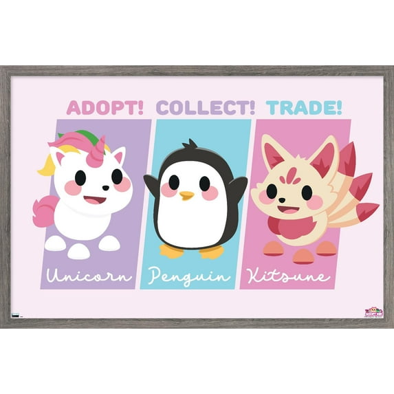 Adopt Me! - Adopt, Collect, Trade Wall Poster, 22.375" x 34" Framed