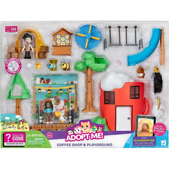 Adopt Me! Coffee Shop & Playground Playset (Comes with Online Virtual Item Redemption Code!)
