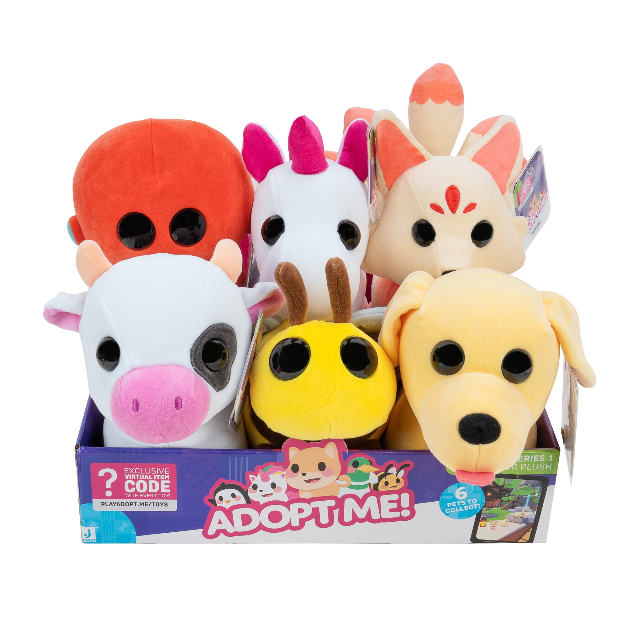Adopt Me! 10 Pack Mystery Pets - Series 1-10 Pets - Top Online Game -  Exclusive Virtual Item Code Included - Fun Collectible Toys for Kids  Featuring