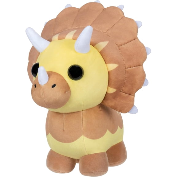 Adopt Me! Collector Triceratops 8 inch Plush - Uncommon In-Game Stylization - Toys for Kids