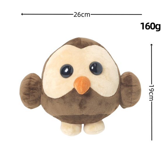 Adopt Me Owl Plush + Animal Pet Stuffed Doll + Soft Plush Toy + Kids Game Fans Gift