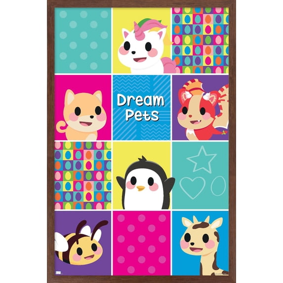 Adopt Me! - Panels Wall Poster, 14.725" x 22.375" Framed